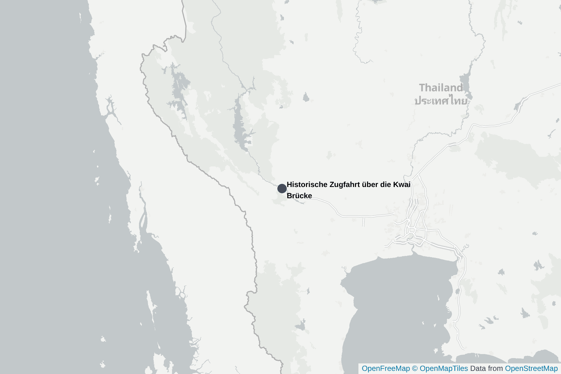 Karte von Kanchanaburi