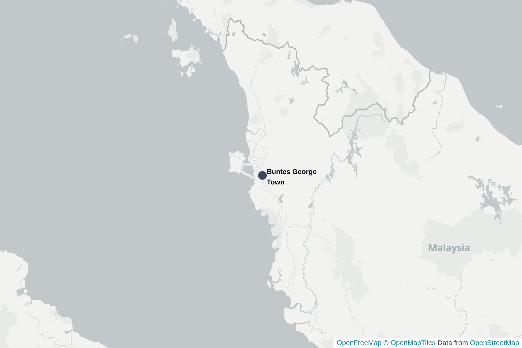 Karte von Buntes George Town