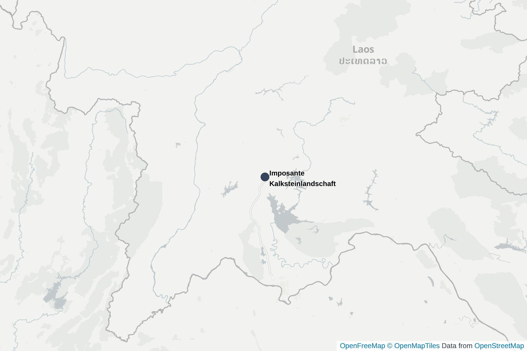 Karte von Imposante Kalksteinlandschaft